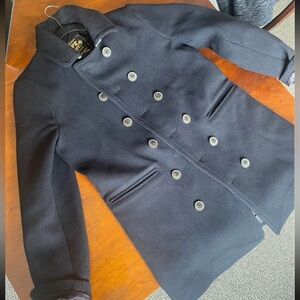 Superdry Men's Dark Navy Peacoat
